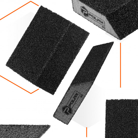 Губка шліфувальна P40 Polax кутова 110х90х25 мм (54-225)