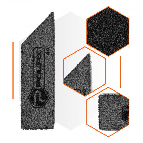 Губка шліфувальна P40 Polax кутова 110х90х25 мм (54-225)