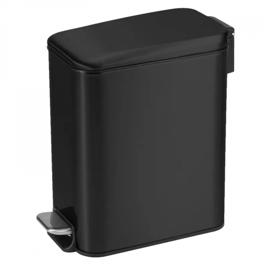 Відро для сміття з плавним закриттям прямокутне Mixxus Diverse-TC0312 Black 12л колір чорний (MI709