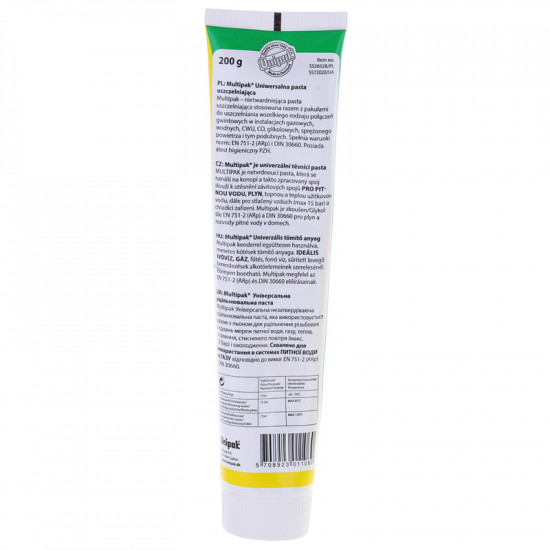 Паста для ущільнення різьбових з'єднань Unipak Multipak 200г. (В тюбику) (UP0583)