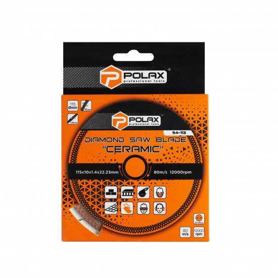 Диск отрезной алмазный Ceramic Polax 115x1.4x22.23 (54-113)