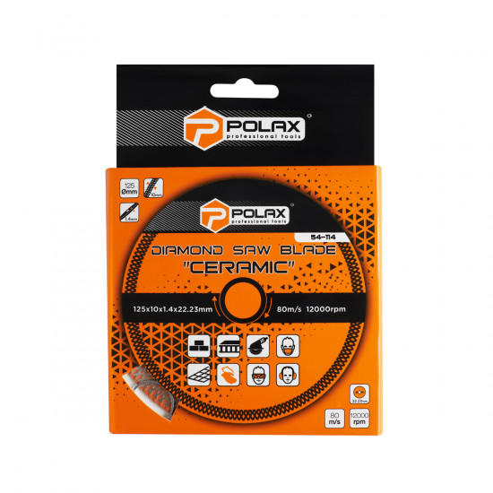 Диск отрезной алмазный Ceramic Polax 125x1.4x22.23 (54-114)