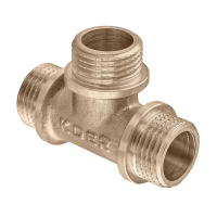 Тройник Koer KF.T06M.WN - 1/2'' MMM без никеля (MX1528)