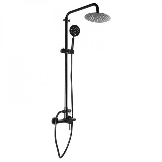 Душова колона зі змішувачем для душ. кабіни Mixxus SUS-003-J чорний (з нерж. сталі) (MI2807)