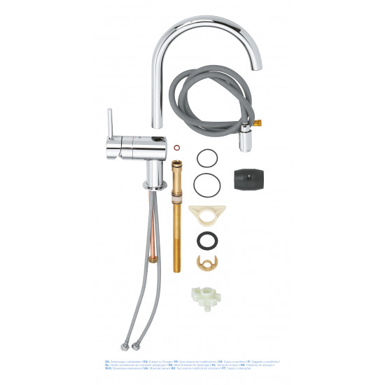 Змішувач для кухні з висувним виливом Grohe Minta (32918000)