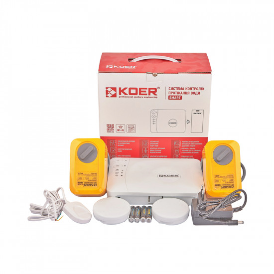 Система контроля протечки воды Koer KR.1502.SET SMART (KR5565)