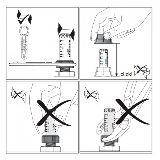 Ключ для регулировки расходометра в коллекторе теплого пола Koer KR.1154 (KR3361)