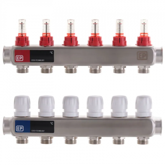 Коллекторный блок с расходомерами Europroduct EP.S1110-06 1 "x6 (EP4982)