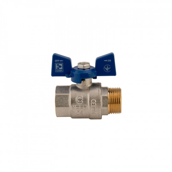 Кран кульовий Koer 3/4" ГШМ (KR.218.B) синій (KR2723)