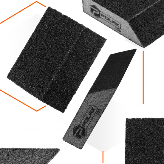 Губка шліфувальна P100 Polax кутова 110х90х25 мм (54-226)