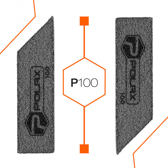 Губка шліфувальна P100 Polax кутова 110х90х25 мм (54-226)