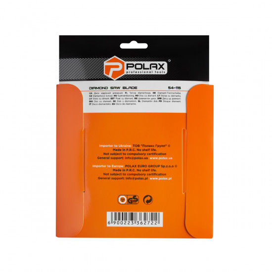 Диск отрезной алмазный Ceramic Polax 180x1.8x22.23 мм (54-115)