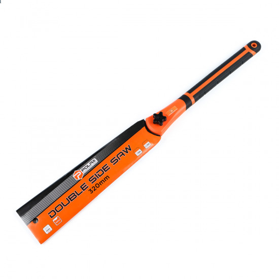 Ножівка японська по дереву Polax двостороння з тефлоновим покриттям (47-015)