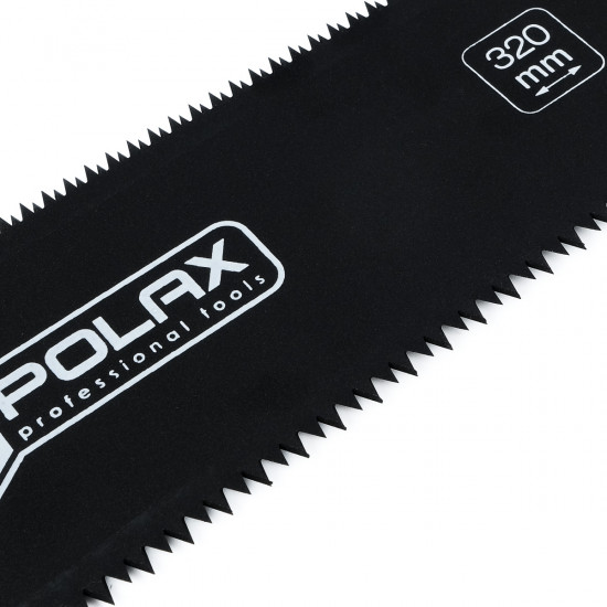 Ножівка японська по дереву Polax двостороння з тефлоновим покриттям (47-015)