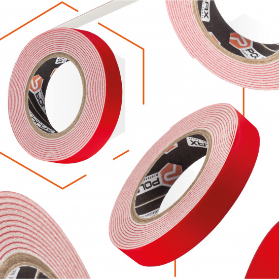 Скотч двосторонній Polax клейка стрічка Спеціалізована на спіненій основі 15 мм х 2 м (101-036) Скотч двосторонній Polax клейка стрічка Спеціалізована на спіненій основі 15 мм х 2 м (101-036)