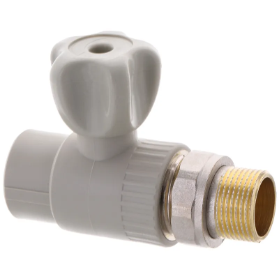 Кран радиаторный прямой Europroduct EP.0125 - 25x3/4M" (стальная шаровая) (EP4050)