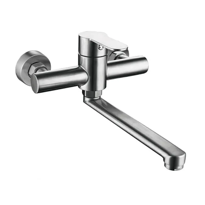 Змішувач для кухні Zerix DAX-005 настінний із нерж. сталі SUS304 (ZX4814)