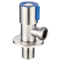 Кран для подключения сантехнических приборов из нержавеющей стали SUS304 (синий) MIXXUS VAL-01-1/2x1/2 (MI6532)