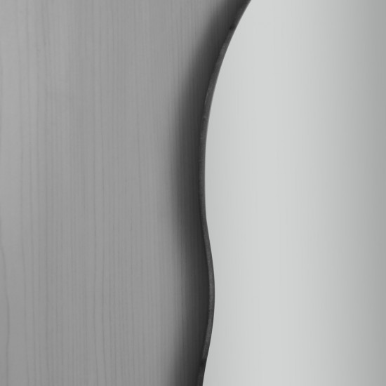 Зеркало настенное Zerix MIRRA MRZ02-600x850x105 прямоугольное с дугообразной верхней частью, фигурными боками