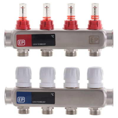 Коллекторный блок с расходомерами Europroduct EP.S1110-04 1 "x4 (EP4980)