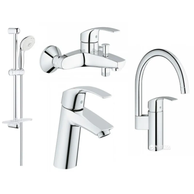 Набір змішувачів Grohe Eurosmart M-Size (123248MK) Набір змішувачів Grohe Eurosmart M-Size (123248MK)