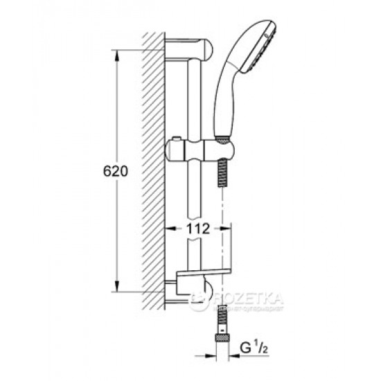 Набір змішувачів Grohe Eurosmart M-Size (123248MK)