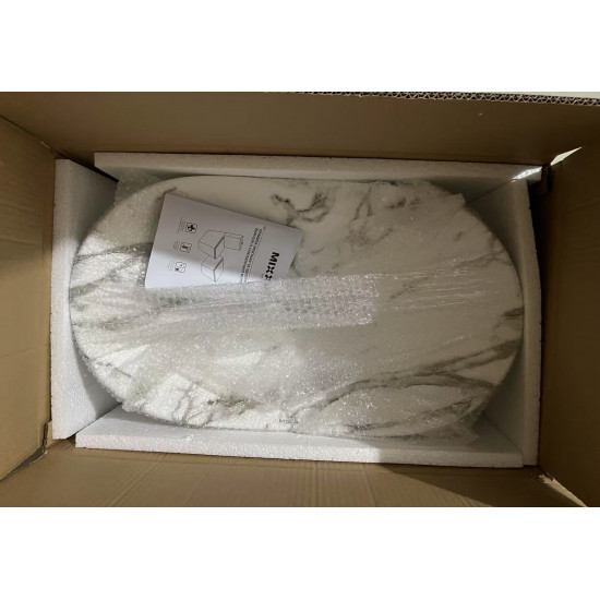 Раковина накладная MIXXUS PREMIUM WAVE-0105 MARBLE 620х360х160mm (MP6559)