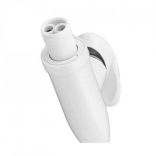 Змішувач для кухні PLAMIX CEZAR-011-B SET WHITE REFL.WHITE з силіконовим виливом, з підведенням (PM