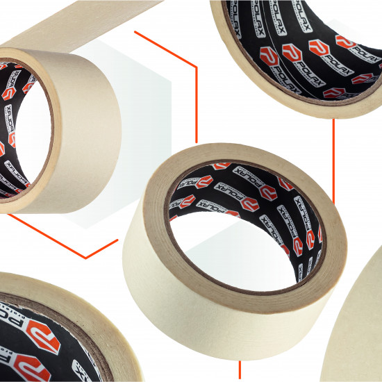 Малярна клейка стрічка Polax Profi 38 мм х 40 м (101-070)