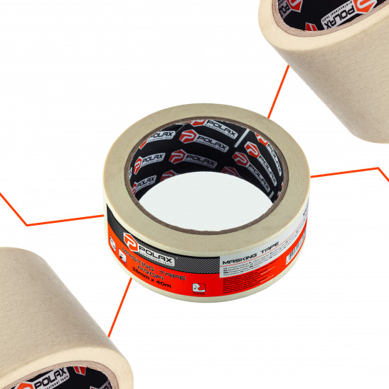 Малярна клейка стрічка Polax Profi 38 мм х 40 м (101-070)