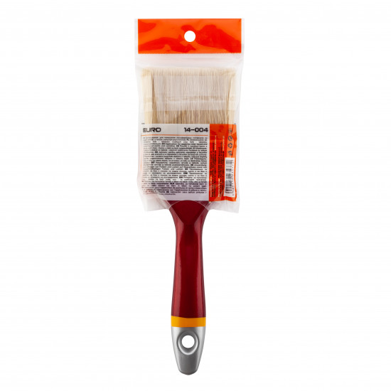 Пензель флейцевий Polax 2,5" тип "Євро" професійний, змішаний ворс, пластикова ручка (14-004)