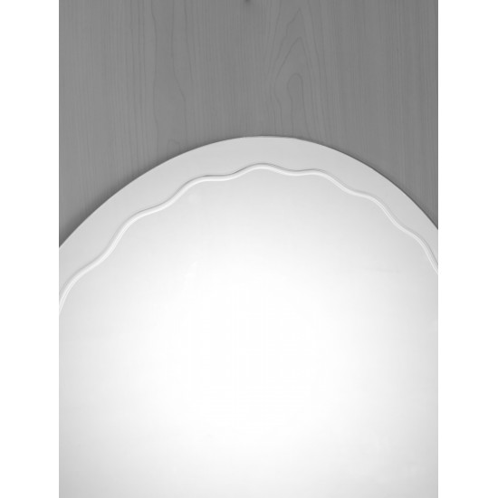 Зеркало настенное Zerix FUSION MOZ02-450x600 овальное с декором (ZX5630)