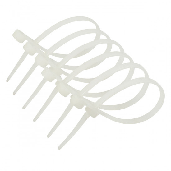 Хомут пластиковий (стяжка) Polax кабельний з монтажним кільцем 4,2 х 220 мм, білий 100 шт. (37-117) Хомут пластиковий (стяжка) Polax кабельний з монтажним кільцем 4,2 х 220 мм, білий 100 шт. (37-117)