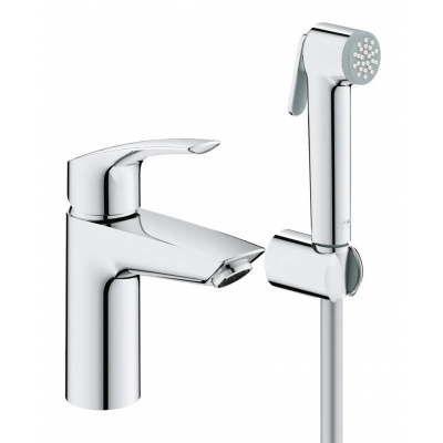 Смеситель для раковины с гигиеническим душем Grohe Eurosmart New (23124003)