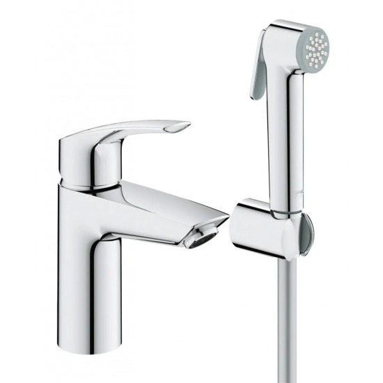 Смеситель для раковины с гигиеническим душем Grohe Eurosmart New (23124003)