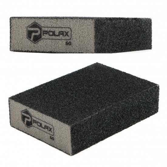 Губка шліфувальна P60 Polax пряма 110х70х25 мм (54-188)