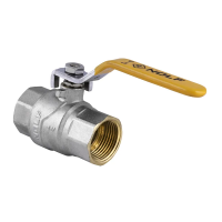 Кран шаровый Nolf NF.612 - 1" FF ГГВ YELLOW, ручка "рычаг" желтая (NF2926)