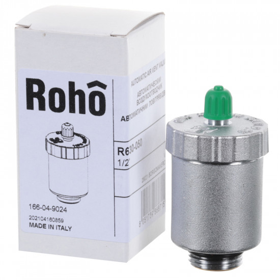 Воздушный вентиль автоматический Roho R630-050 - 1/2" (никель) (RO0155)