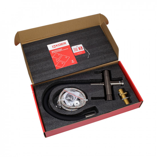 Змішувач для кухні Koer KB-72002-07 з виходом для питної води (KR5003)