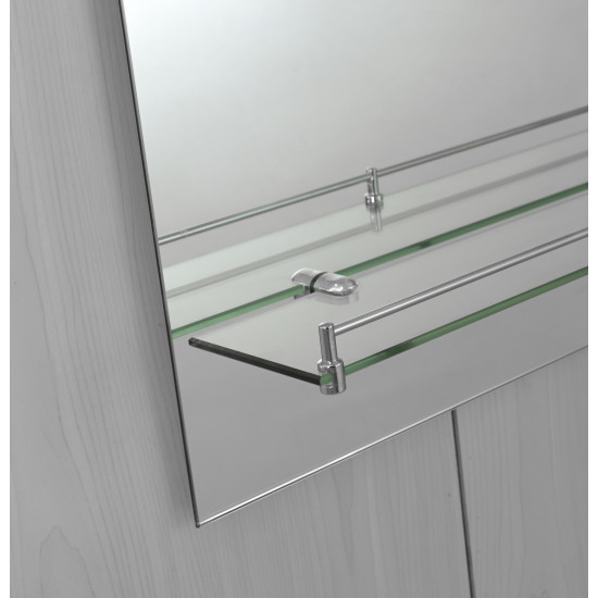 Зеркало настенное Zerix SANSA MRZ05-600x850x105 прямоугольное с полкой (ZX5628)