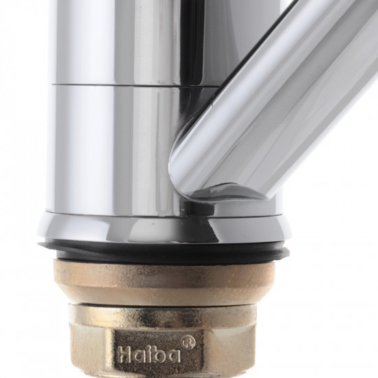 Змішувач для умивальника Haiba Zeon 555 (вилив 15 см) (HB0414)