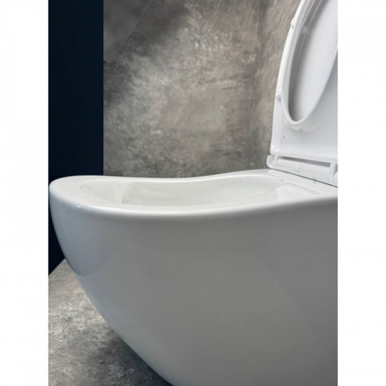 Унітаз підвісний ергономічний Koer TT-0101-T3 520x360x360mm система змиву TORNADO 3.0 (KR5615) Унітаз підвісний ергономічний Koer TT-0101-T3 520x360x360mm система змиву TORNADO 3.0 (KR5615)