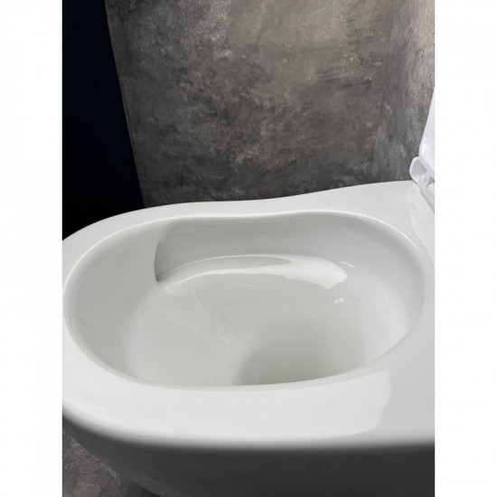 Унітаз підвісний ергономічний Koer TT-0101-T3 520x360x360mm система змиву TORNADO 3.0 (KR5615) Унітаз підвісний ергономічний Koer TT-0101-T3 520x360x360mm система змиву TORNADO 3.0 (KR5615)