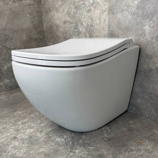 Унітаз підвісний ергономічний Koer TT-0101-T3 520x360x360mm система змиву TORNADO 3.0 (KR5615) Унітаз підвісний ергономічний Koer TT-0101-T3 520x360x360mm система змиву TORNADO 3.0 (KR5615)