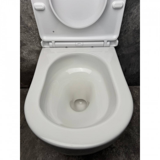 Унітаз підвісний ергономічний Koer TT-0101-T3 520x360x360mm система змиву TORNADO 3.0 (KR5615) Унітаз підвісний ергономічний Koer TT-0101-T3 520x360x360mm система змиву TORNADO 3.0 (KR5615)