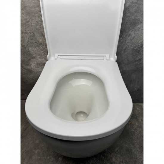 Унітаз підвісний ергономічний Koer TT-0101-T3 520x360x360mm система змиву TORNADO 3.0 (KR5615) Унітаз підвісний ергономічний Koer TT-0101-T3 520x360x360mm система змиву TORNADO 3.0 (KR5615)