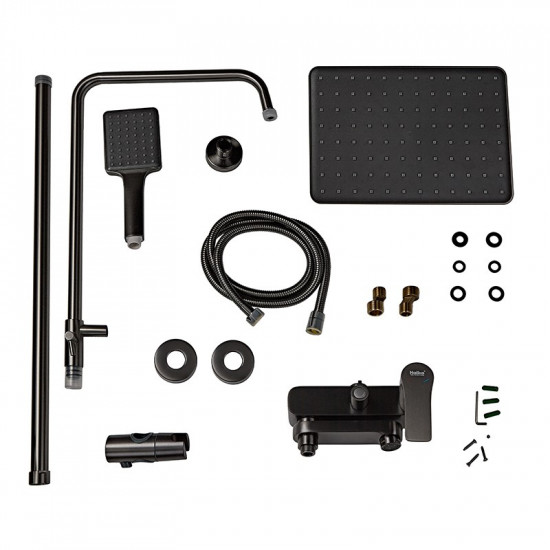 Душова колона із змішувачем Haiba Milano 003-J Graphite (HB4009) Душова колона із змішувачем Haiba Milano 003-J Graphite (HB4009)