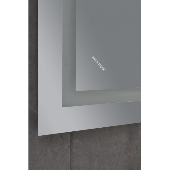 Зеркало Mixxus TALL MR08-80x60-REVERSE с LED Touch, Anti-fog, диммером, регулировкой яркости (MI