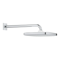 Верхний душ с настенным кронштейном Grohe Tempesta Cube (26687000)