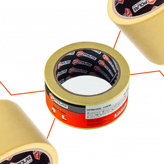 Малярна клейка стрічка Polax Стандарт 48 мм х 40 м (101-069)